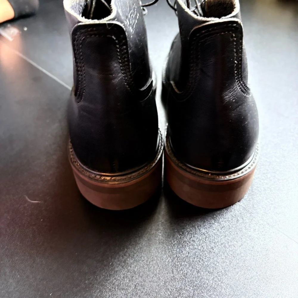 Leather Goodyear Men’s Biltrite‎ Steel Toe Oil-Jet Fuel Proof Black Boot Sz7.5 R - Picture 4 of 7